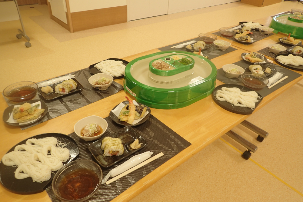 流しそうめんの開催